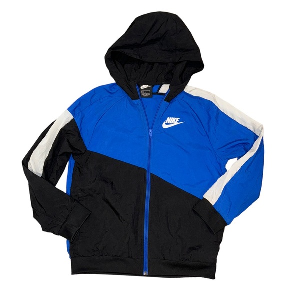 Nike Other - Nike Vintage Colour Block Spell Out Zip Up Jacket Size Youth Large